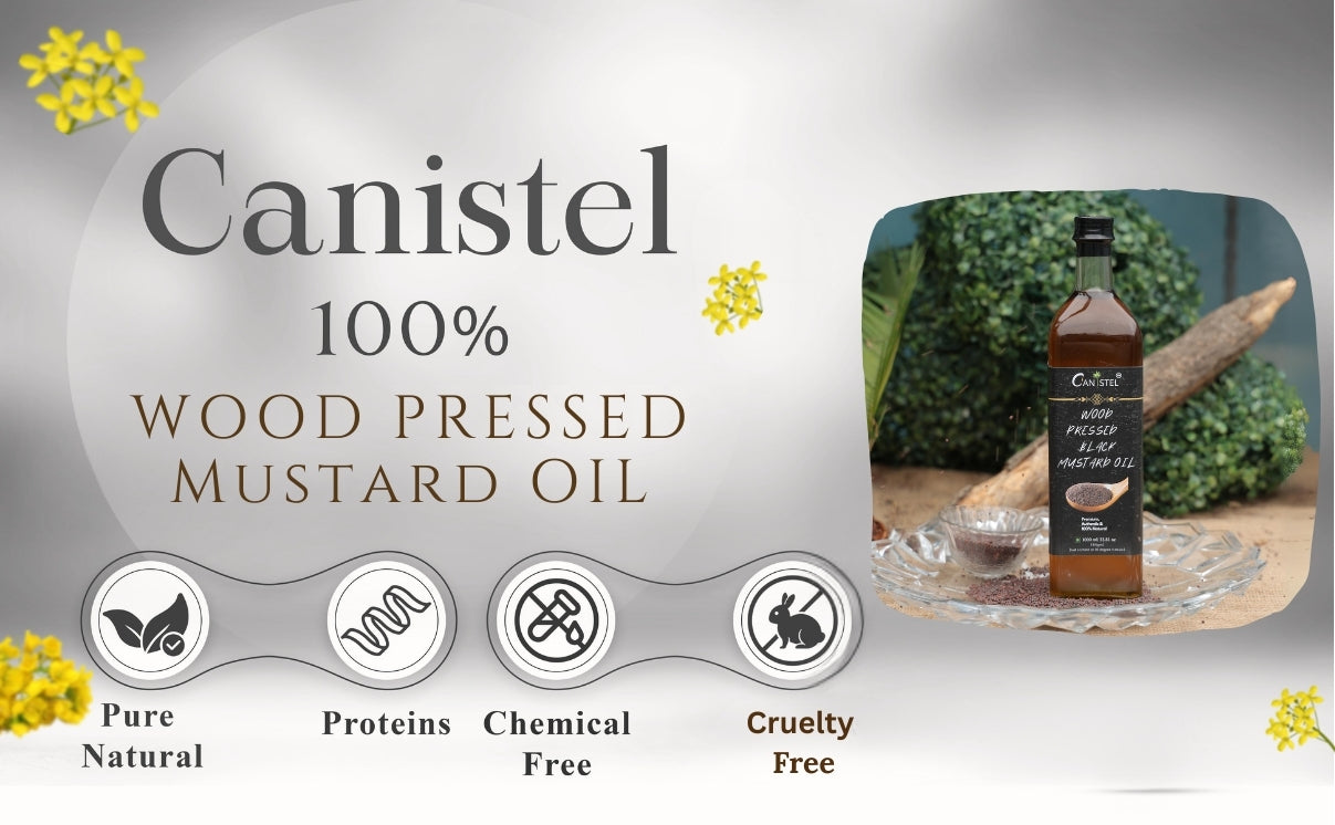 Image of Wood Pressed Black Mustard Oil (1 Litre) | Natural | Traditionally Pressed Oil