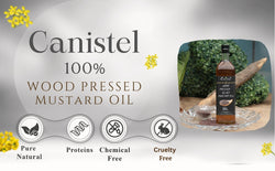Image of Wood Pressed Black Mustard Oil (1 Litre) | Natural | Glass Bottle
