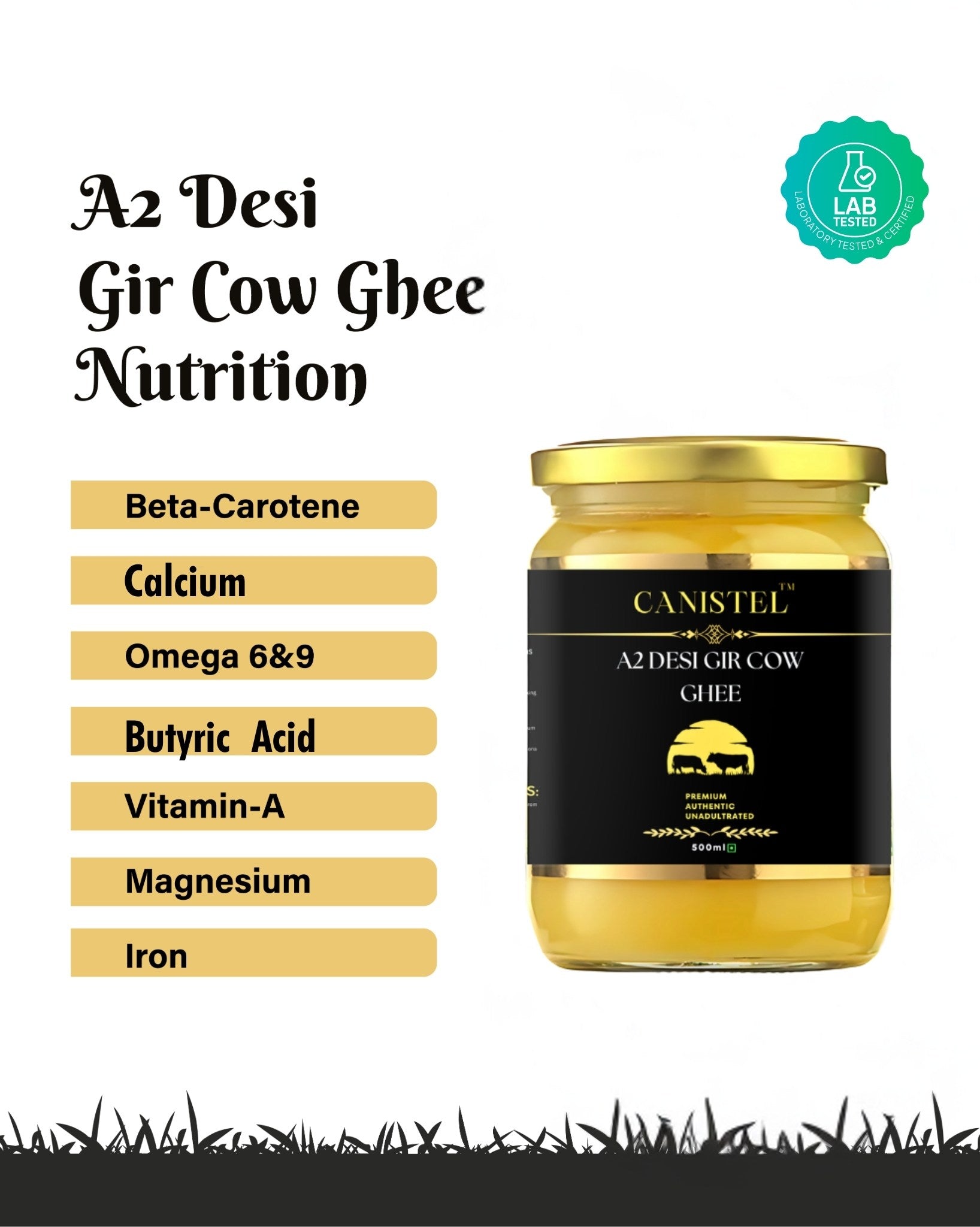 Image of A2 Desi Gir Cow & Sahiwal Cow Ghee Combo | Traditional Bilona Churned (Pack of 2)