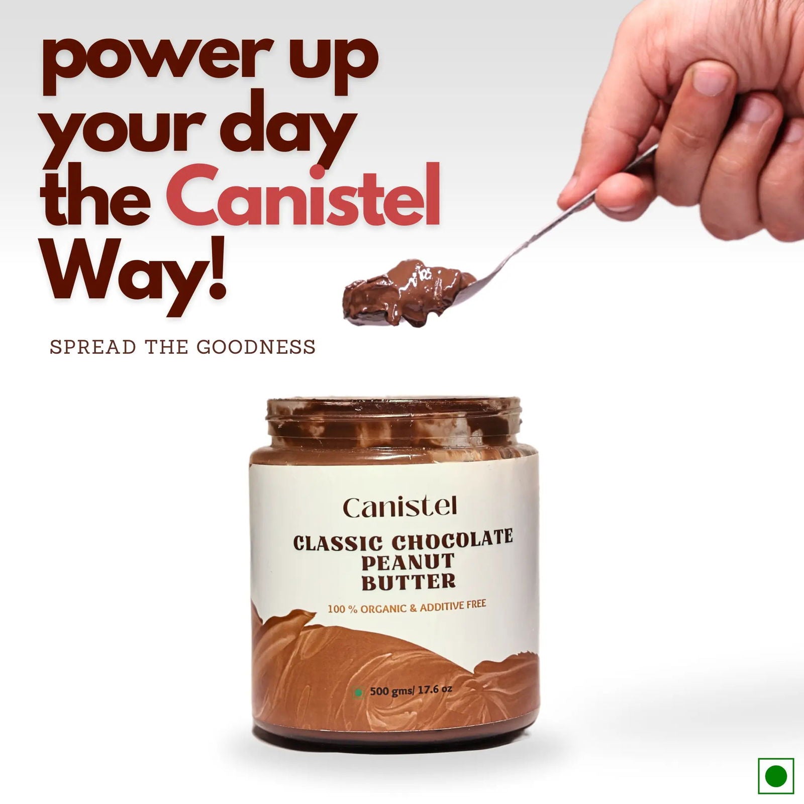 Image of Canistel Classic Chocolate Peanut Butter | (500grams) | Protein Rich - canistelindia