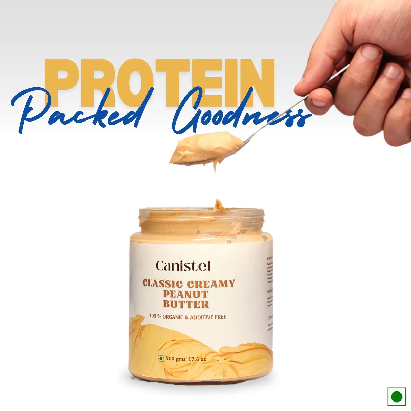 Image of Canistel Classic Creamy Peanut Butter | (500grams) | Protein Rich - canistelindia
