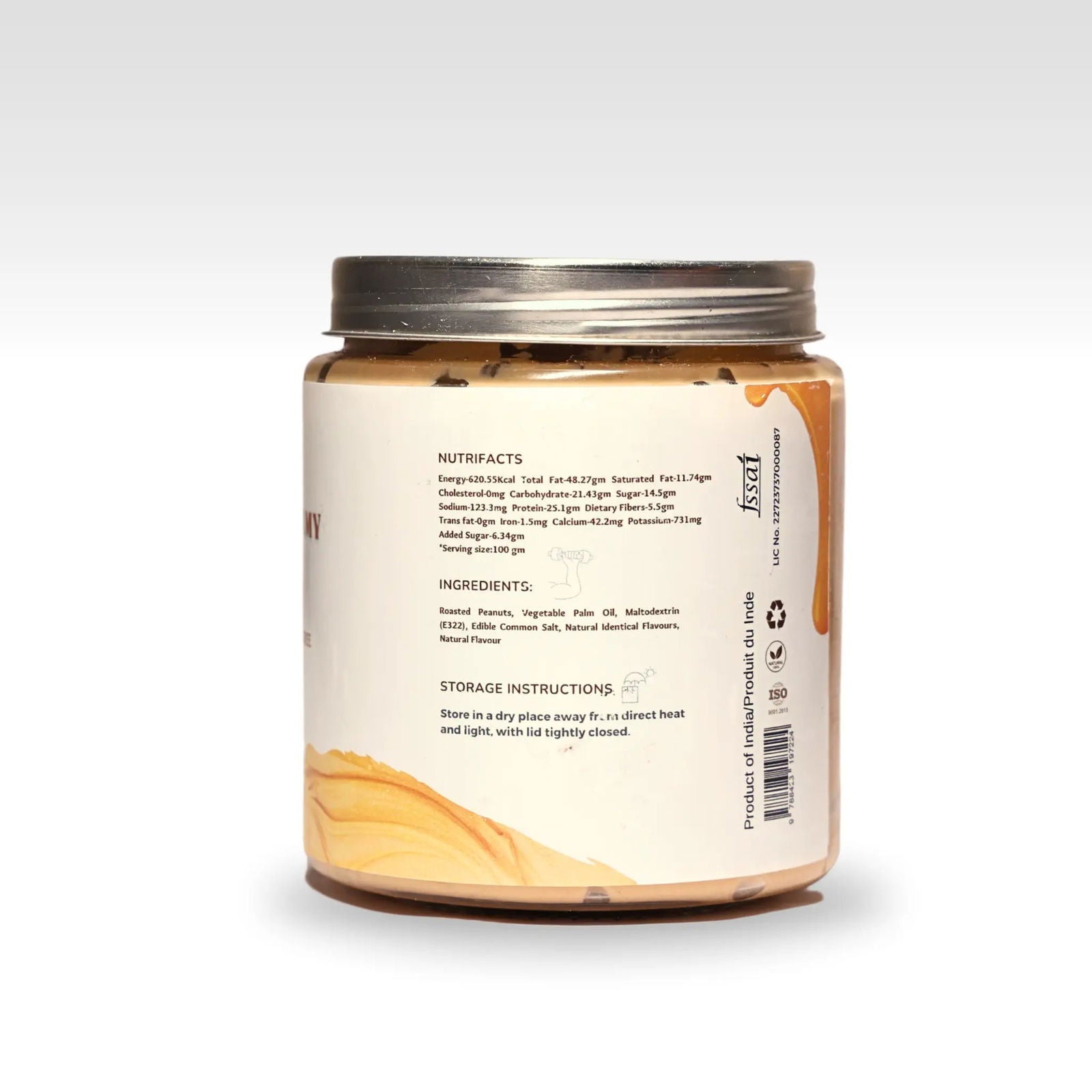 Image of Canistel Classic Creamy Peanut Butter | (500grams) | Protein Rich - canistelindia