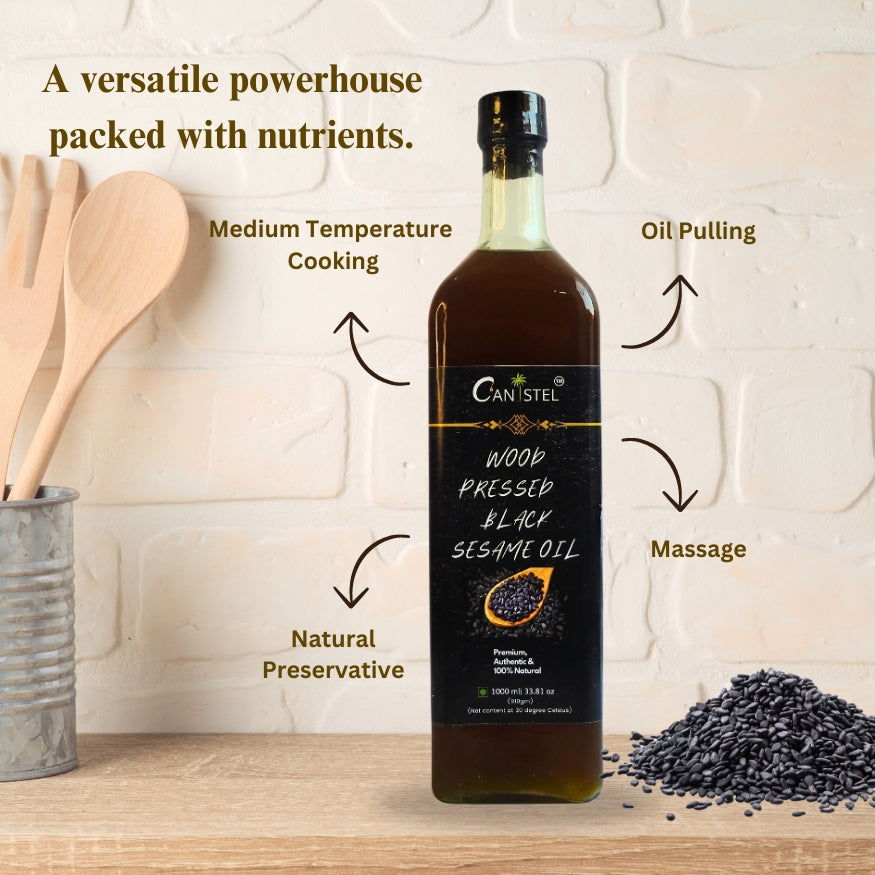 Combo A2 Sahiwal Cow Ghee & Black Sesame Oil | Gingelly Oil - canistelindia