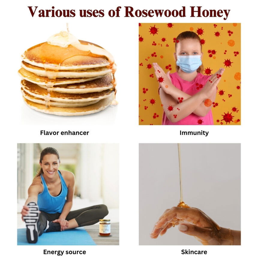 Image of Combo Rosewood Honey & Multi- Floral Honey| 100% Pure & Natural | Raw Unprocessed - canistelindia