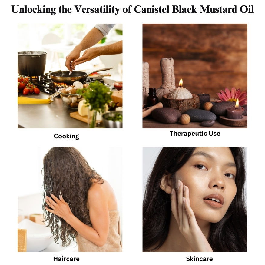 Image of Combo of Wood Pressed Black Mustard and Yellow Mustard Oil – 1 Litre - canistelindia