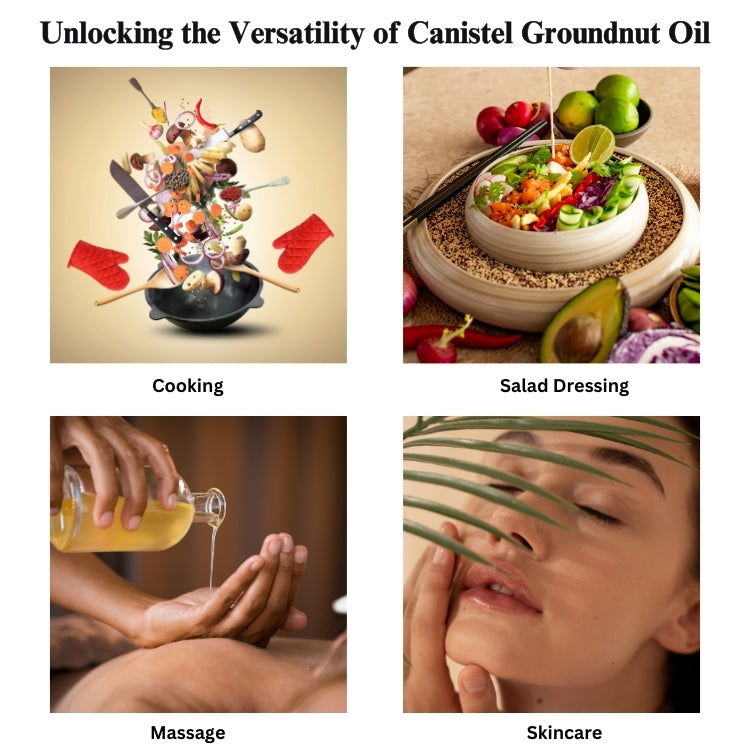 Image of Combo of Wood Pressed Yellow Mustard and Groundnut Oil – 1 Litre - canistelindia
