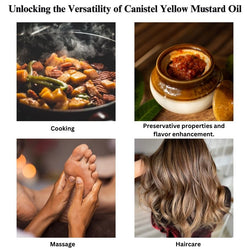 Image of Combo of Wood Pressed Yellow Mustard and Groundnut Oil – 1 Litre - canistelindia