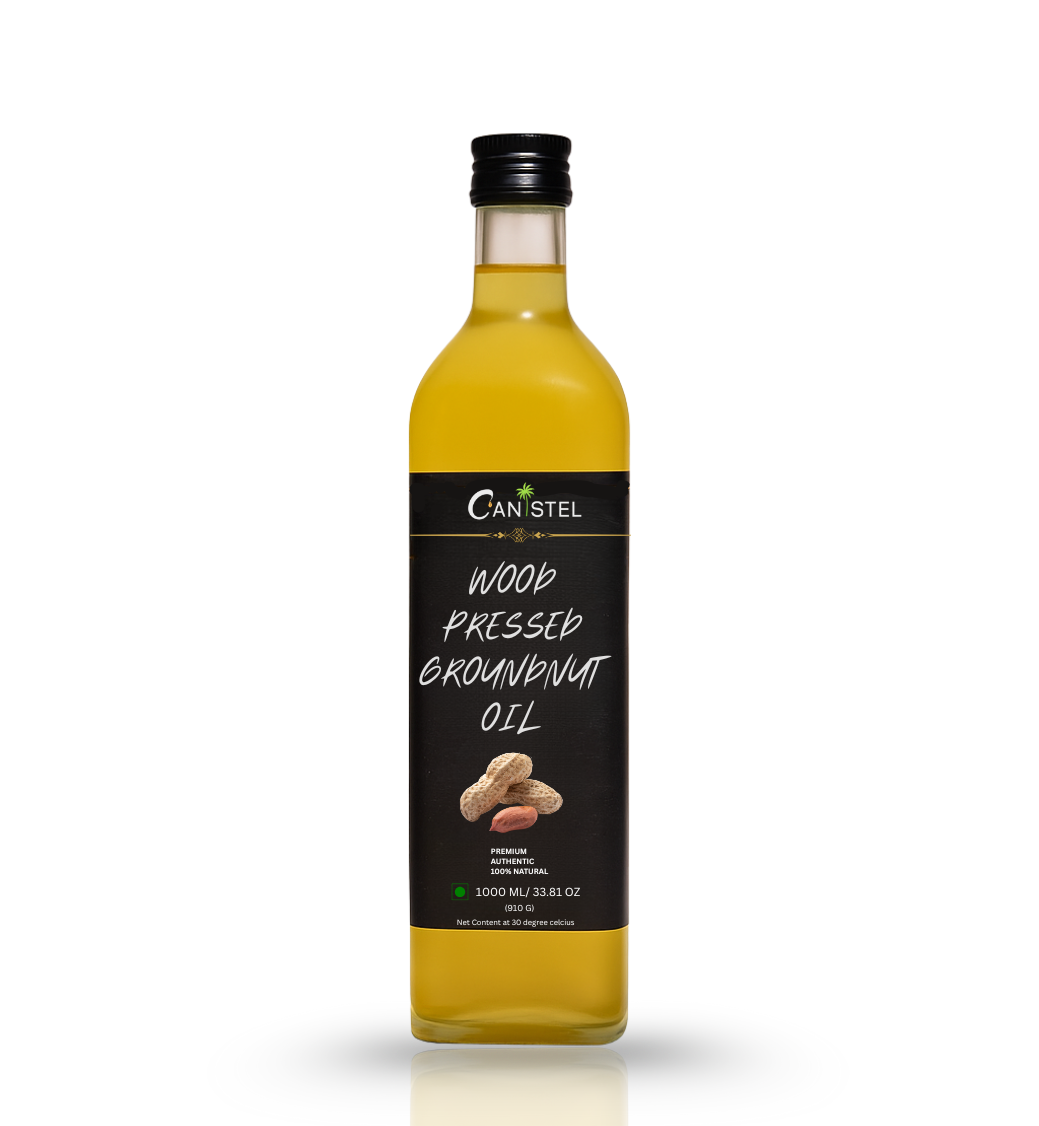 Wood Pressed Groundnut Peanuts Oil 1 Litre | Natural | Chemical-Free