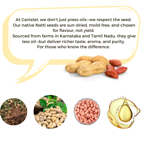 Image of Wood Pressed Groundnut Peanuts Oil 1 Litre | Natural | Chemical-Free