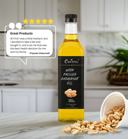 Image of Wood Pressed Groundnut Peanuts Oil 1 Litre | Natural | Chemical-Free