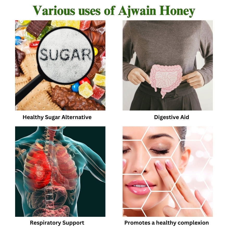 Image of Raw Unprocessed Ajwain Honey | 100% Pure & Natural - canistelindia