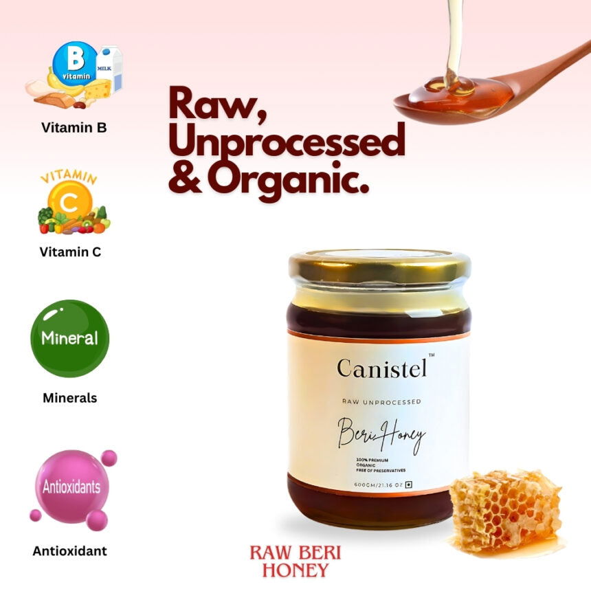 Raw Unprocessed Beri Honey | 100% Pure & Natural - canistelindia