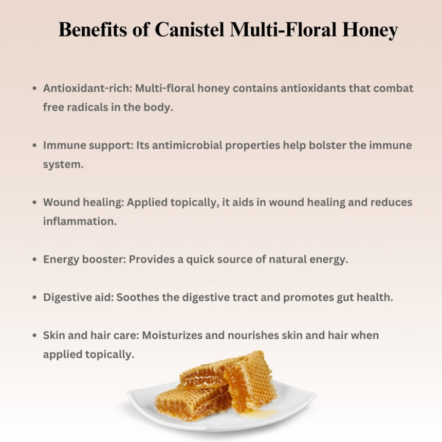 Raw Unprocessed Multi- Floral Honey | 100% Pure & Natural - canistelindia