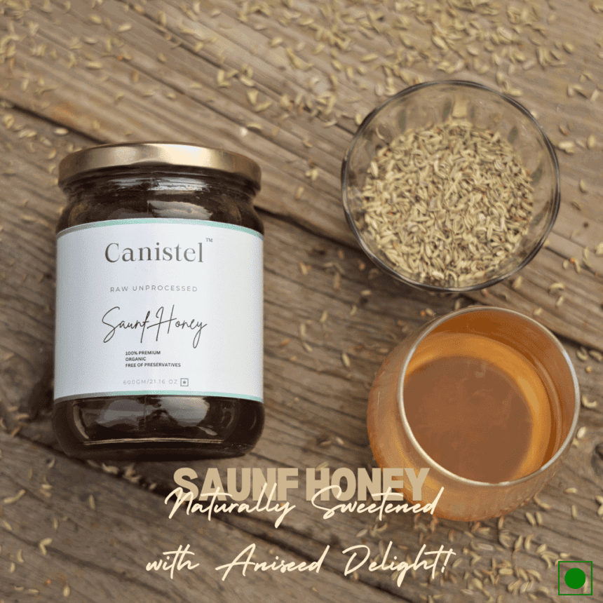Image of Raw Unprocessed Saunf Honey | 100% Pure & Natural - canistelindia