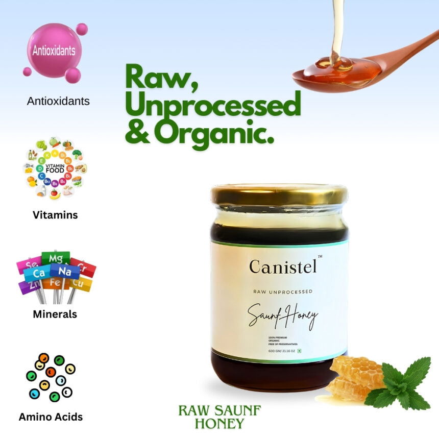 Raw Unprocessed Saunf Honey | 100% Pure & Natural - canistelindia