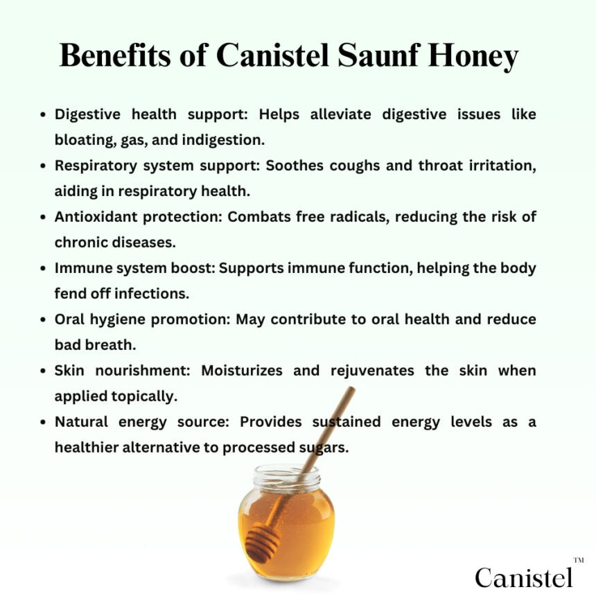 Raw Unprocessed Saunf Honey | 100% Pure & Natural - canistelindia