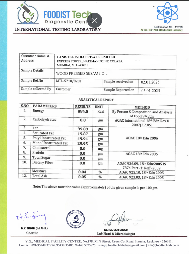 Image of Combo Wood Pressed Almond & Black Sesame Oil | Gingelly Oil