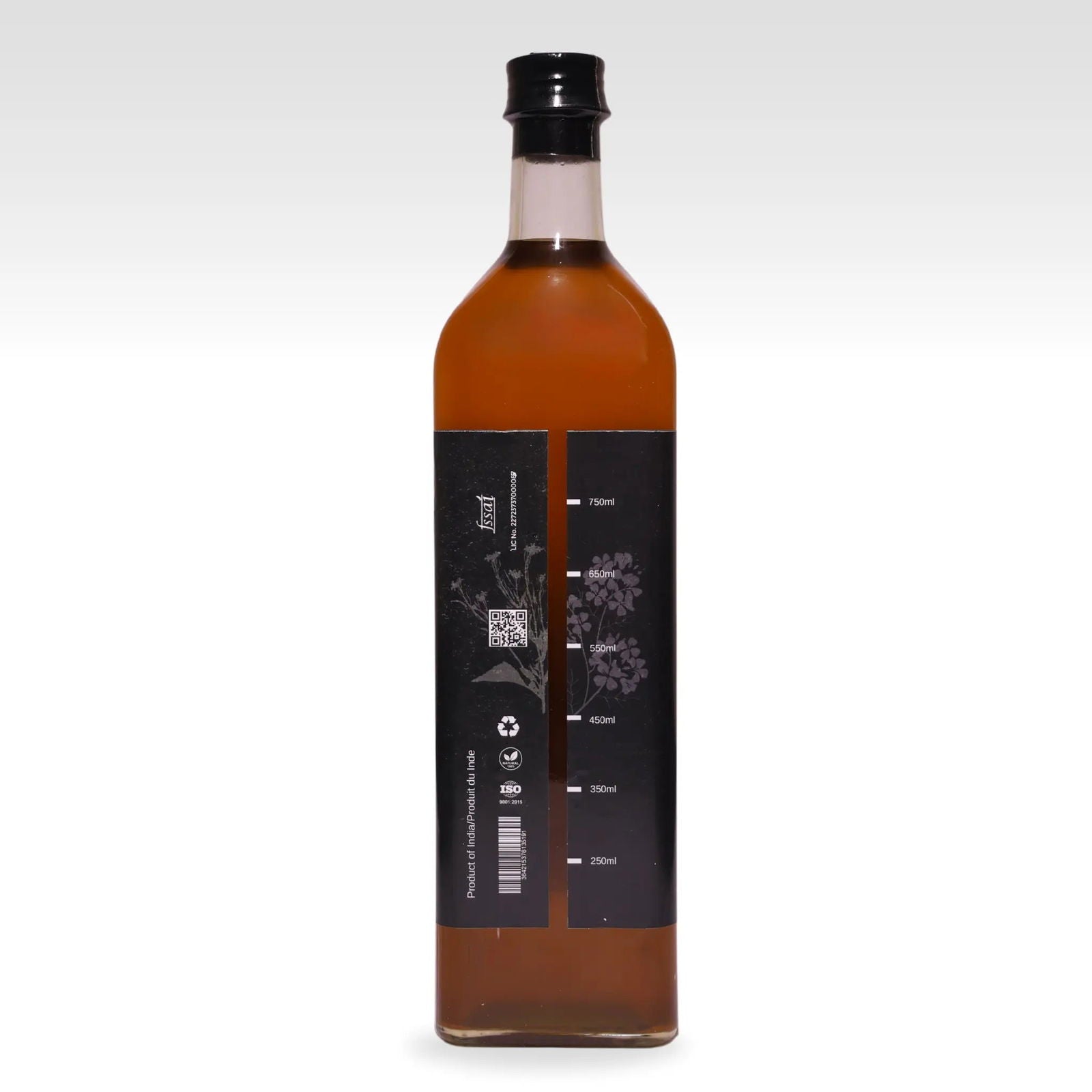 Wood Pressed Black Mustard Oil (1 Litre | Glass Bottle) | Natural - canistelindia