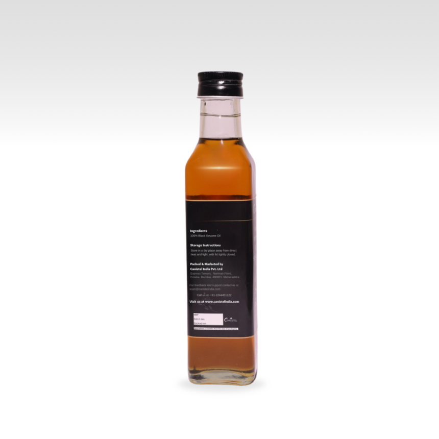 Wood Pressed Black Sesame Oil | Gingelly Oil | 250 ml Pack - canistelindia