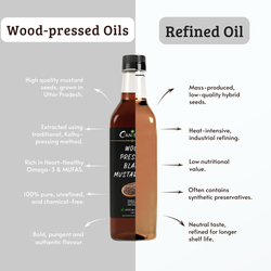 Image of Wood Pressed Black Mustard Oil (1 Litre) | Natural | Traditionally Pressed Oil