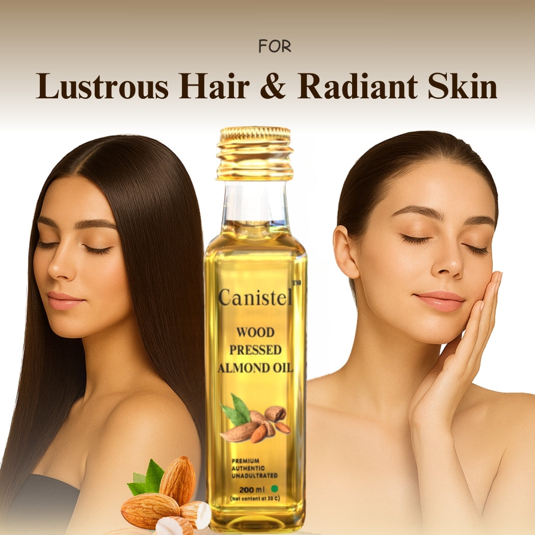Image of Wood Pressed Almond Oil | Pure & Natural Extract | Virgin Roghan Badam | 100 ml