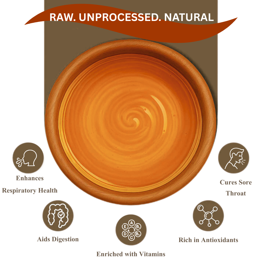 Raw Unprocessed Beri Honey | 100% Pure & Natural | NMR Tested | 250 g