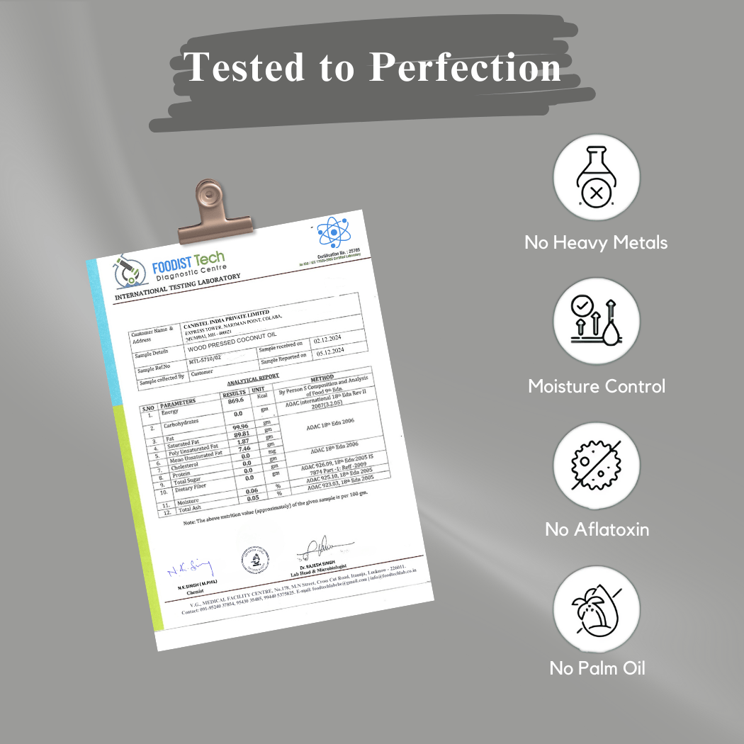 Image of Combo of Wood Pressed Black Mustard and Coconut Oil – 1 Litre