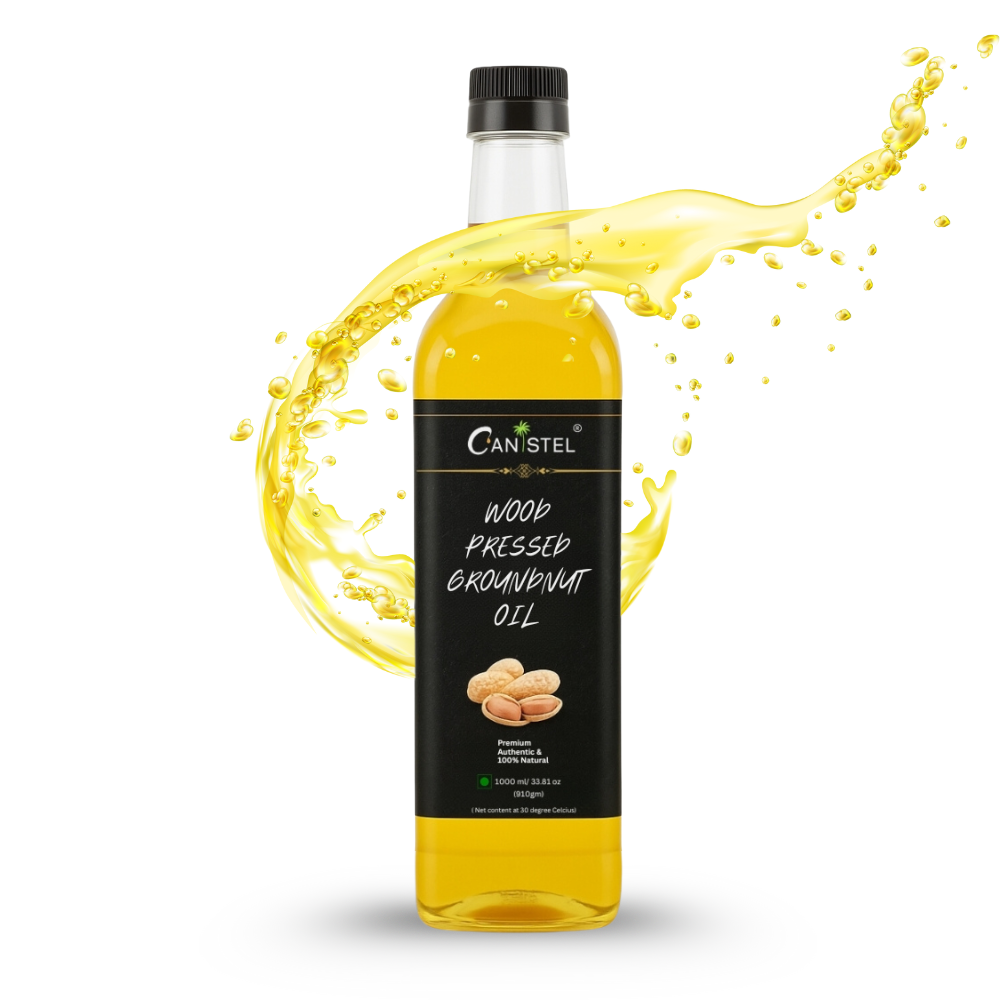 Image of Wood Pressed Groundnut Peanuts Oil 1 Litre | Natural | Chemical-Free