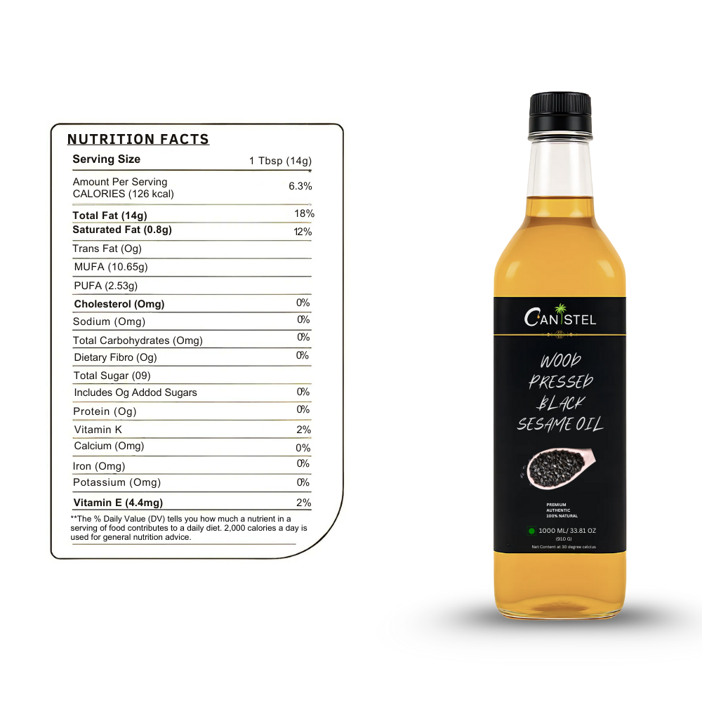 Wood Pressed Black Sesame Oil | Gingelly Oil | 100% Natural