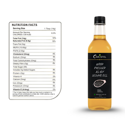 Image of Wood Pressed Black Sesame Oil | Gingelly Oil | 100% Natural