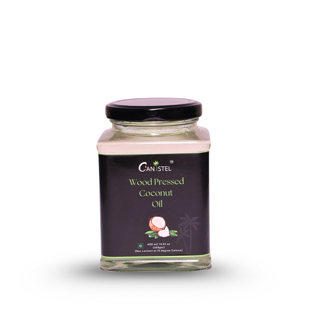 Wood Pressed Coconut Oil (400 Glass Jar) | Natural Coconut Oil