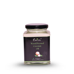 Image of Wood Pressed Coconut Oil (400 Glass Jar) | Natural Coconut Oil
