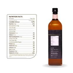 Image of Wood Pressed Black Mustard Oil (1 Litre) | Natural | Glass Bottle