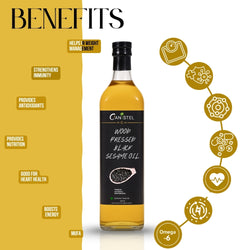 Image of Wood Pressed Black Sesame Oil | Gingelly Oil | 100% Natural