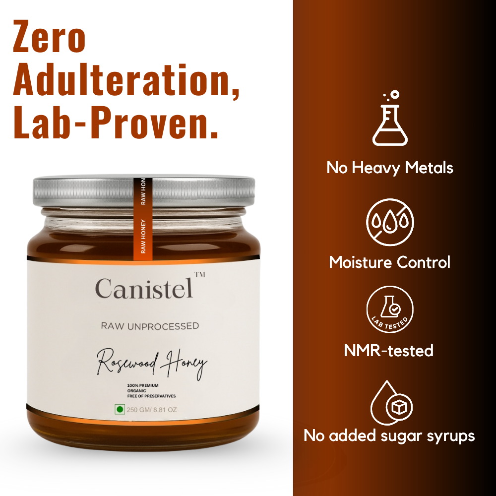 Raw Unprocessed Rosewood Honey | 100% Pure & Natural | NMR Tested | 250 g